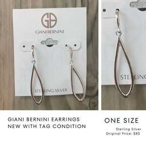 Giani Bernini teardrop sterling silver earrings - NEW
